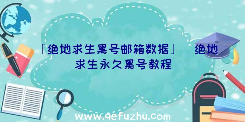 「绝地求生黑号邮箱数据」|绝地求生永久黑号教程